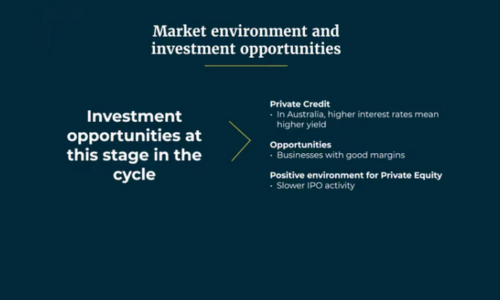 Investment opportunities in the current market cycle