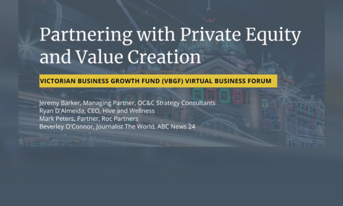 Partnering with Private Equity and Value Creation